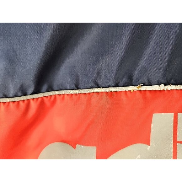 Vintage 90s Adidas Windbreaker Jacket Small Nylon 1/4 Zip Reflective Blue Red - Picture 7 of 16